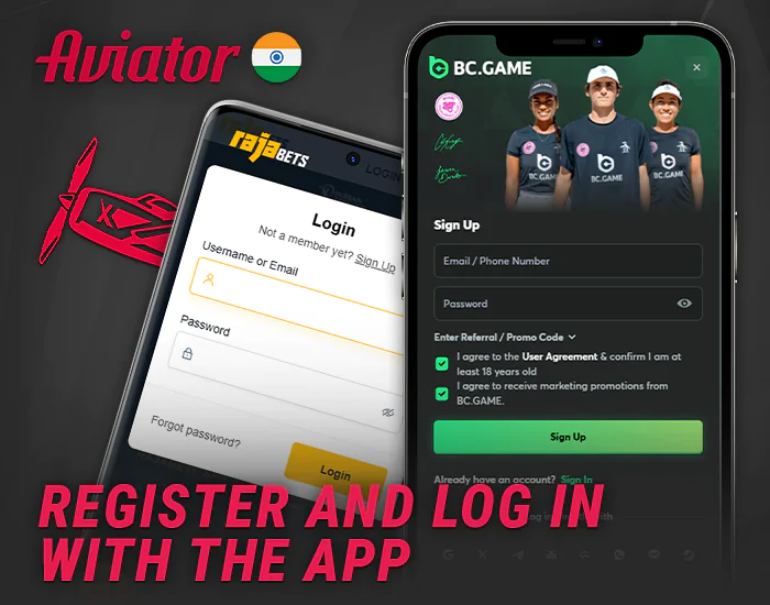 Signing up for the Aviator app - how to log in to your account via app